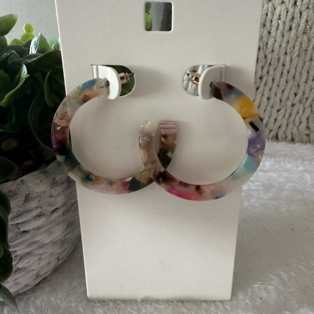 Multicolor Hoop Earrings